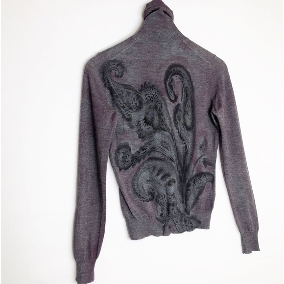 Etro Milano turtle neck floral print sweater - Picture 8 of 10